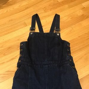 ASOS Dark Wash Full Length Overalls (UK 12)